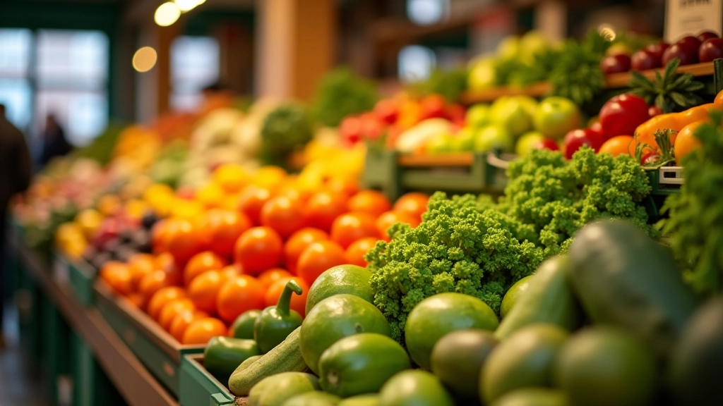 Saisonales Gemüse auf dem Markt
