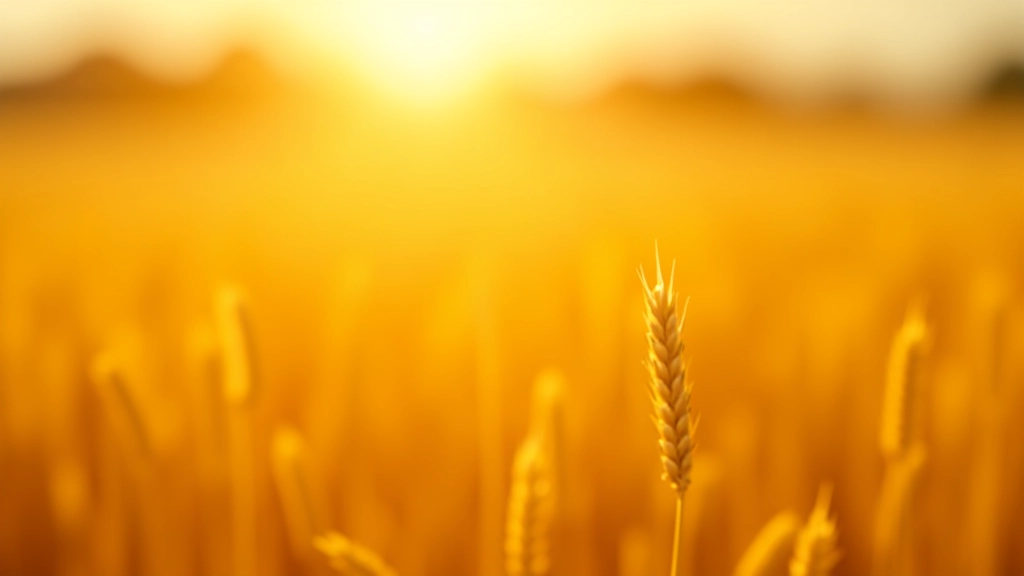 Darstellung von Getreidefeldern und Ölpflanzen in Zusammenhang mit Weltmarktkurven